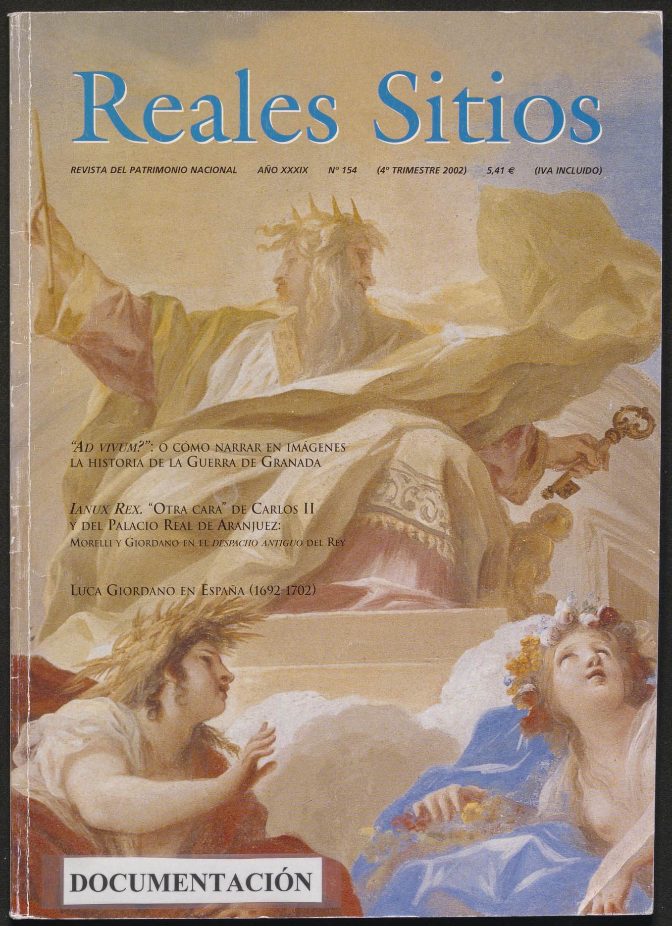 Cubierta. Reales Sitios. vol. 39, no 154, 2002